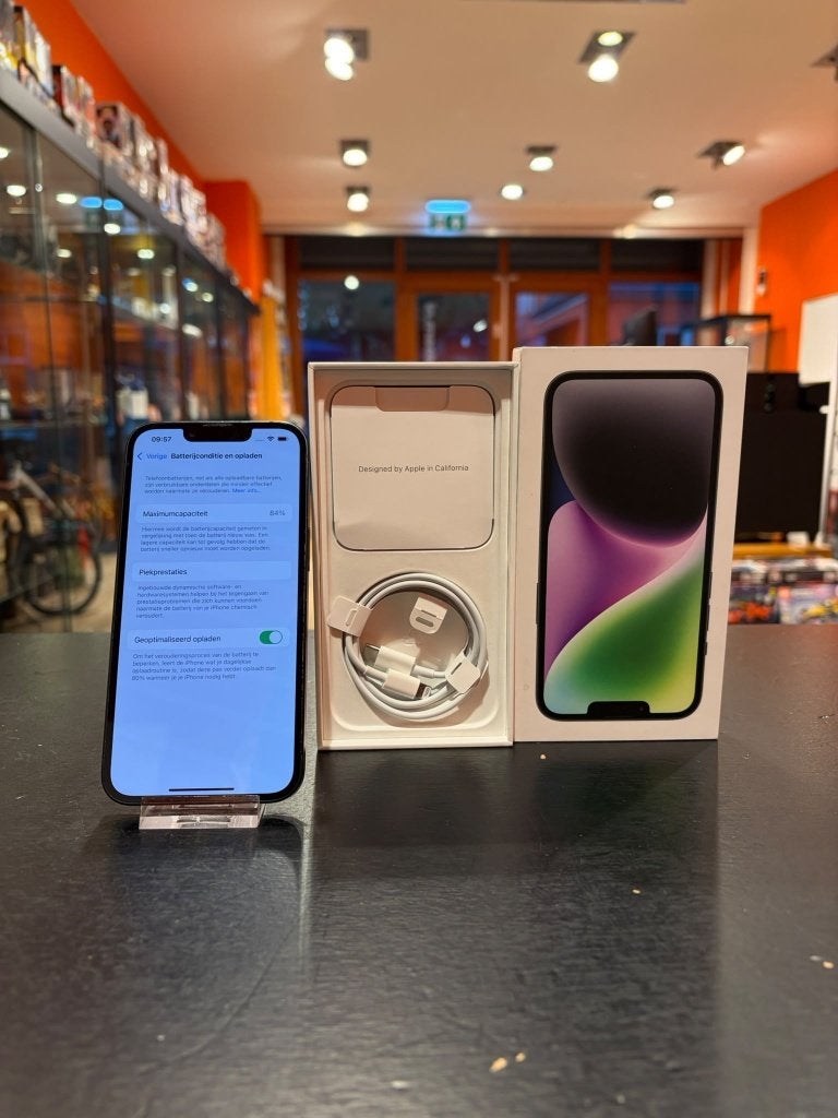 iPhone 14 Midnight | 128GB | 84% | Nette Staat, ., Zwart, Ophalen of Verzenden, .