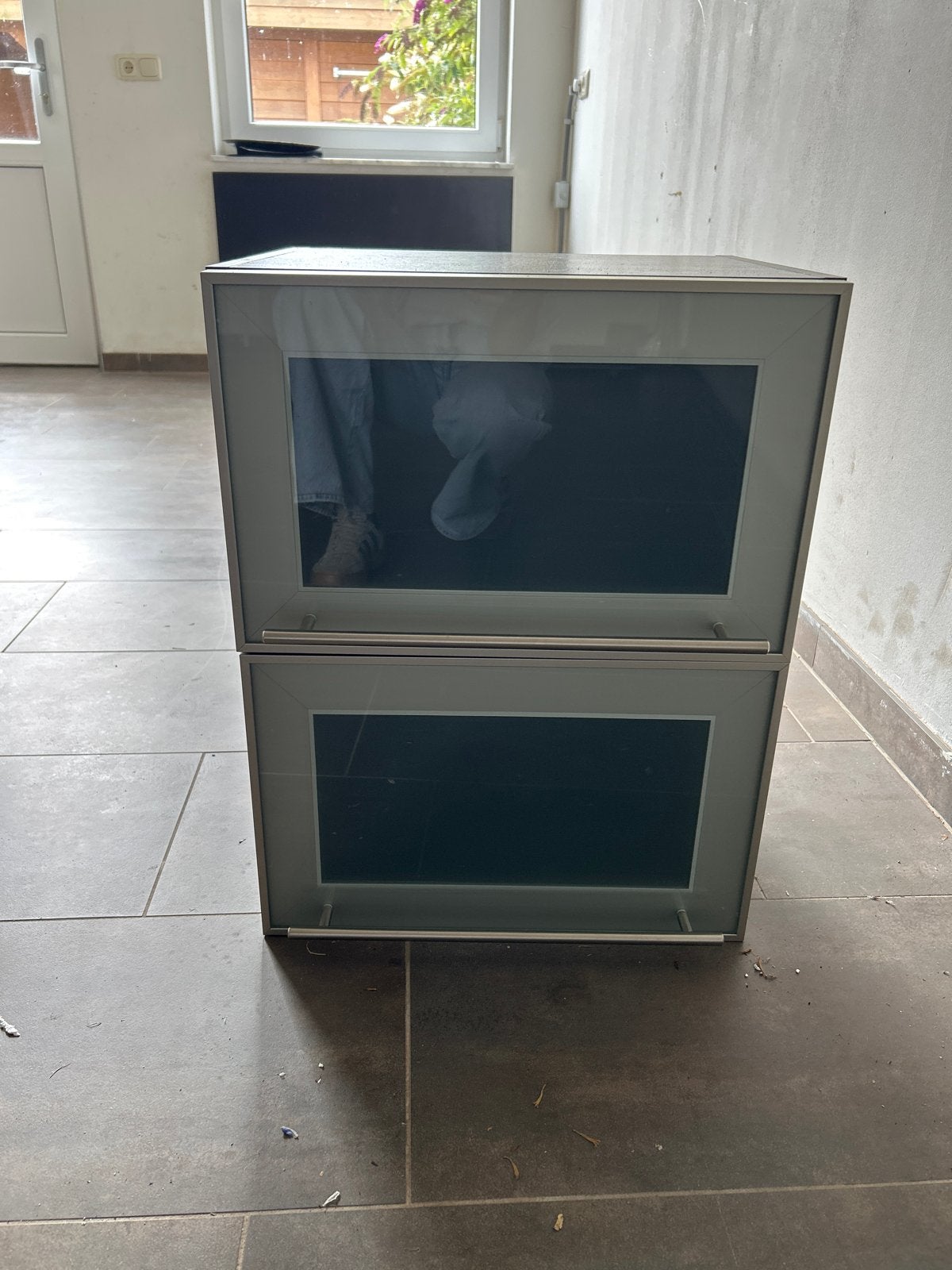 Nette keukenkastjes met glazen deuren, Ophalen, Minder dan 50 cm, Gebruikt, Minder dan 100 cm