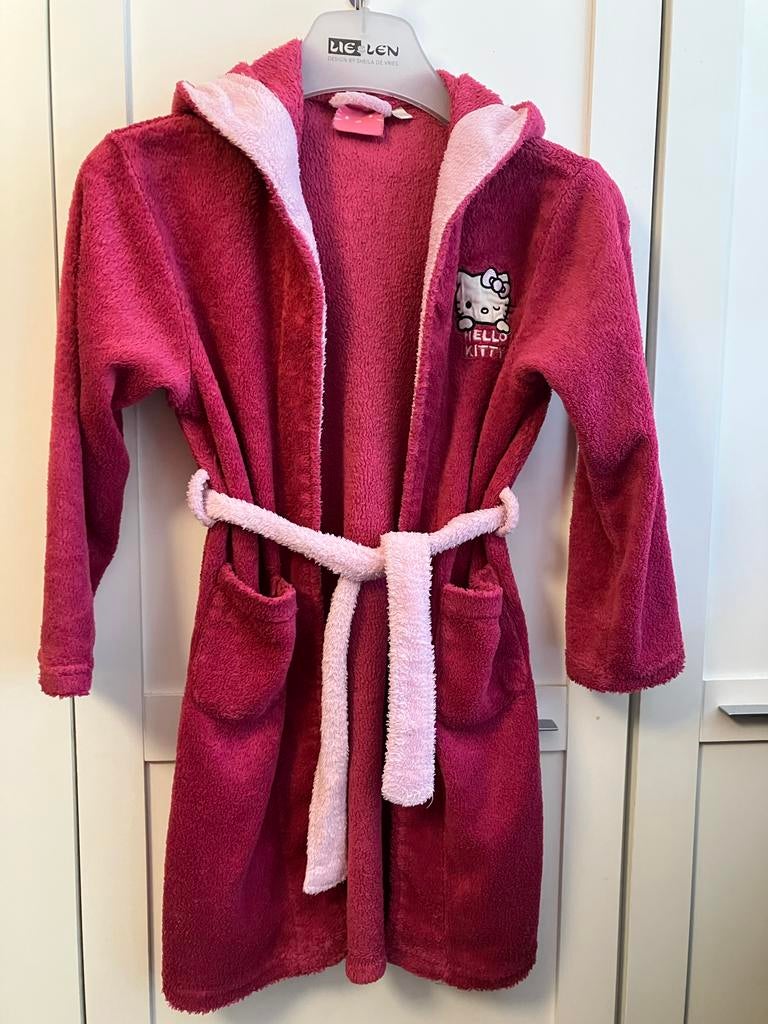 Meisjes badjas Hello Kitty maat 122/128, Ophalen of Verzenden, Gebruikt, Meisje, Nacht- of Onderkleding