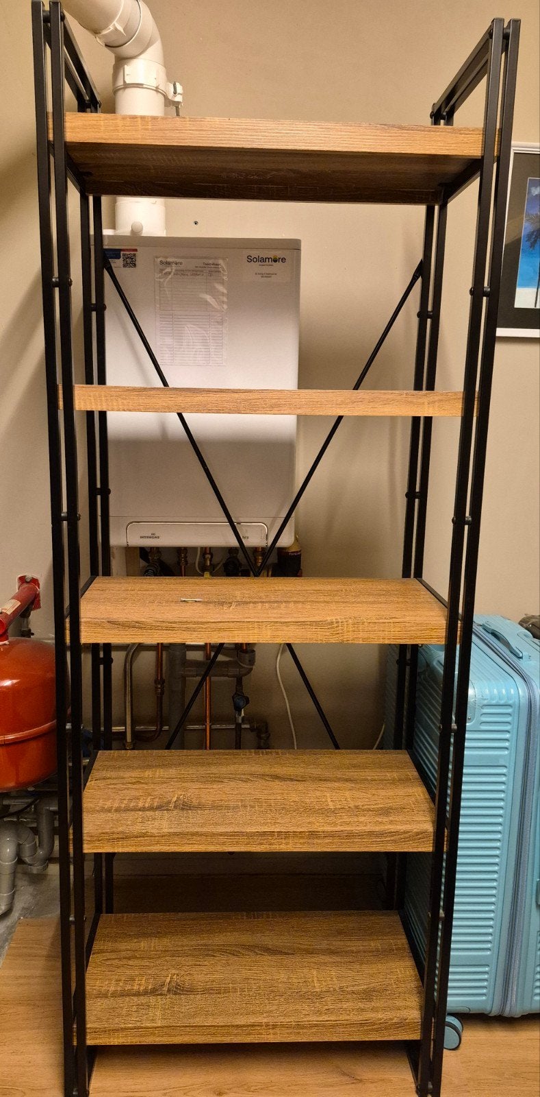 Nette stellingkast met 5 planken, Ophalen, Gebruikt