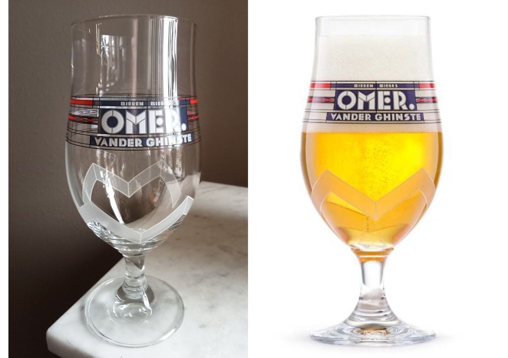 OMER Collector Glas 33cl Edition 3, Ophalen of Verzenden, Zo goed als nieuw, Glas of Glazen, Overige merken