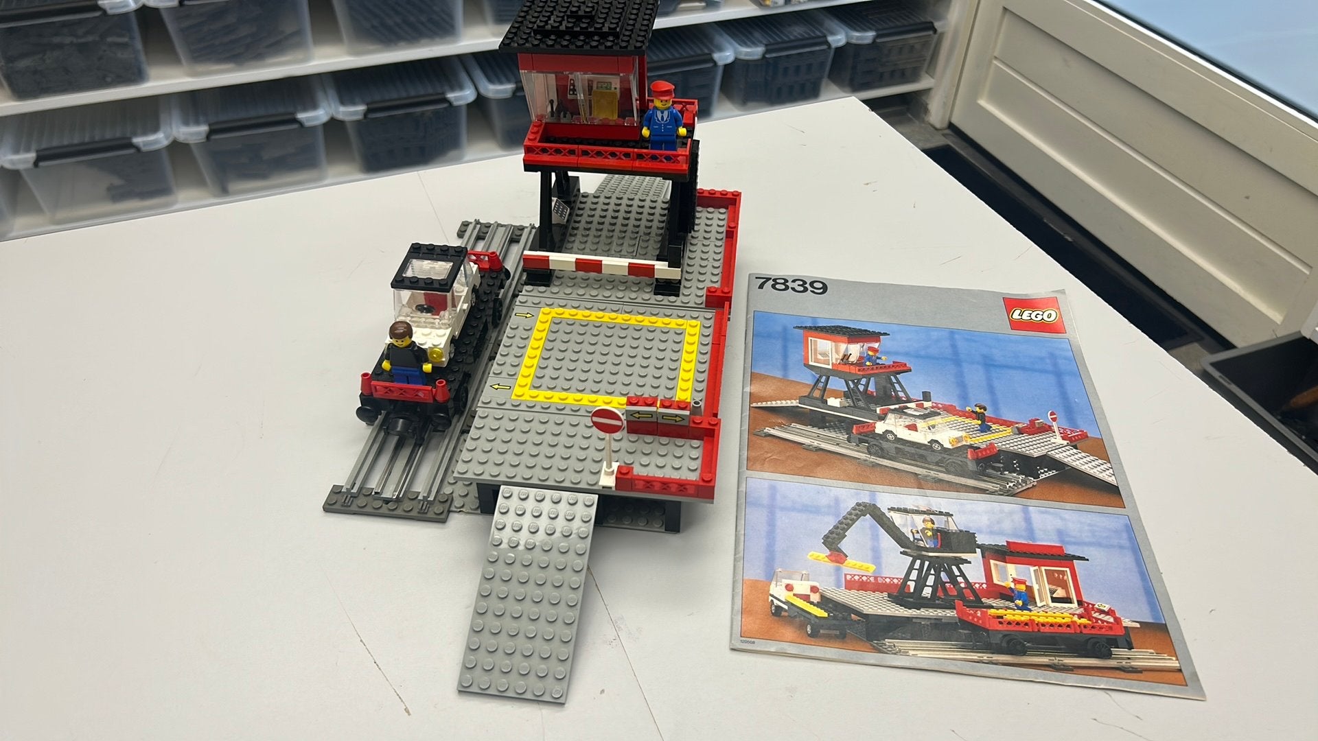 SB2989 Lego trein 12v 7839. Compleet met boekje., Ophalen of Verzenden, Gebruikt