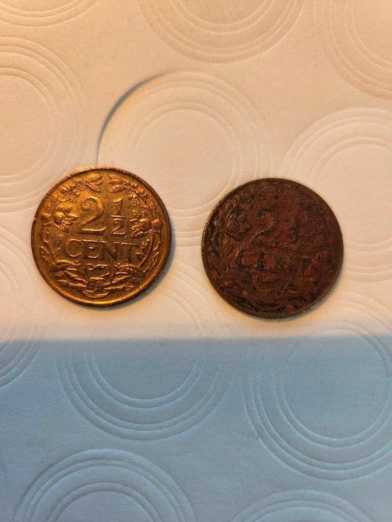 Oude Nederlandse 2 1/2 Cent munten, Ophalen of Verzenden, Koningin Wilhelmina, Overige waardes, Losse munt