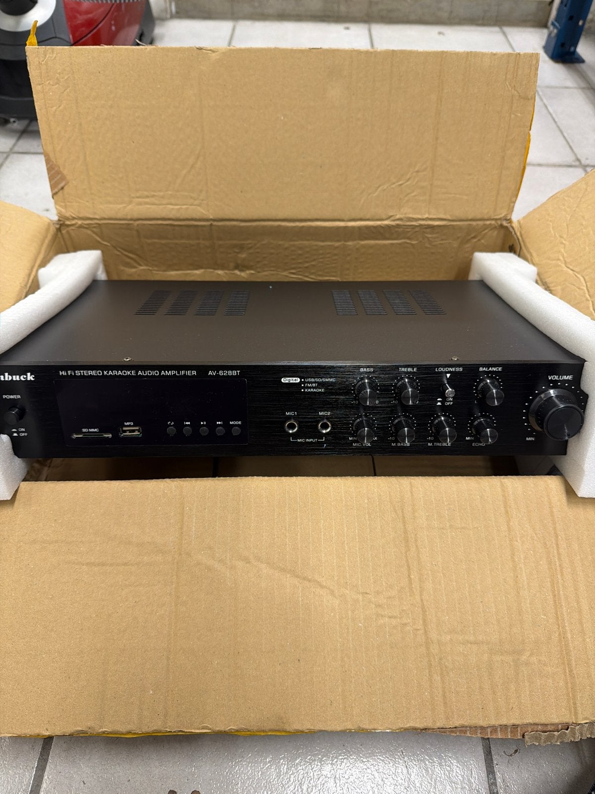 Sunbuck AV-628BT HiFi Stereo Karaoke Audio Versterker, Audio, Tv en Foto, Karaoke-apparatuur, Ophalen of Verzenden, Nieuw, Versterker of Tuner