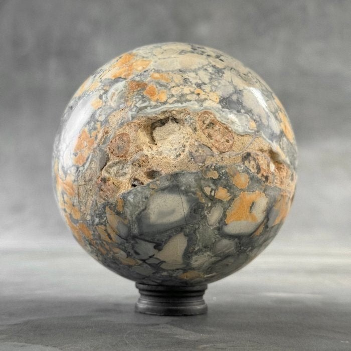 Maligano Jasper Bol op een op standaard - 2200 g, Verzenden, Mineraal