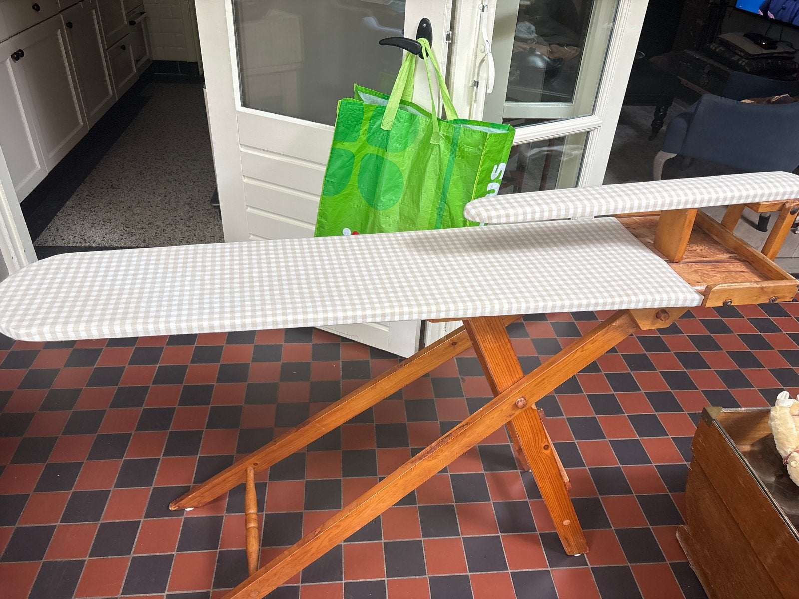 Vintage Strijkplank Jaren '50 - Houten Frame, Ophalen, Gebruikt