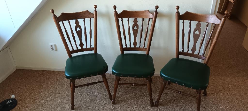 Vintage stoelen 10 euro per stuk, 4 stoelen voor 30 euro., Ophalen, Gebruikt, Overige kleuren, Vintage, jaren 60