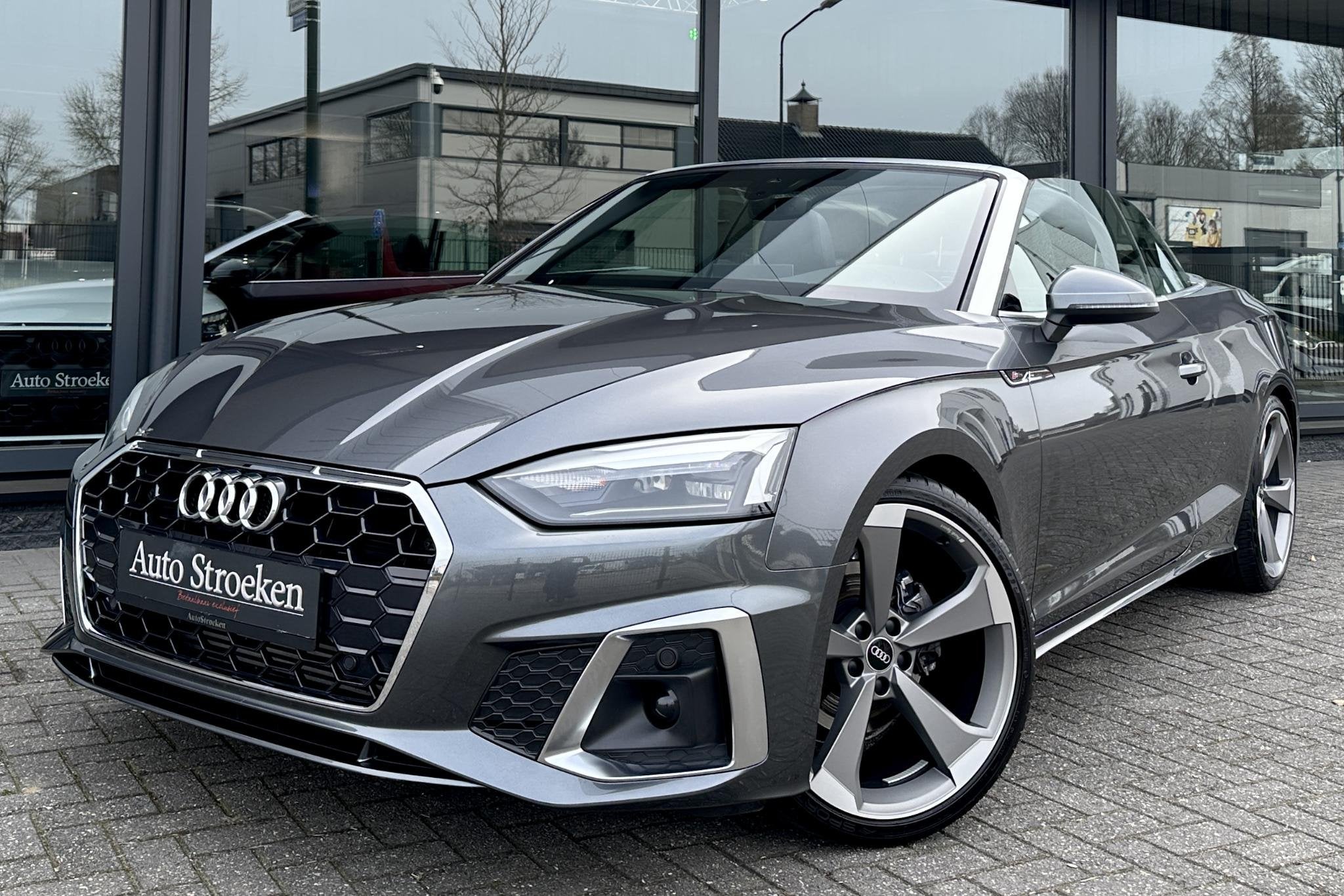 Audi A5 Cabriolet 2.0 TFSI S-Line Facelift Leer Massage Nekv, Auto's, Gebruikt, 4 cilinders, 4 stoelen, Bedrijf