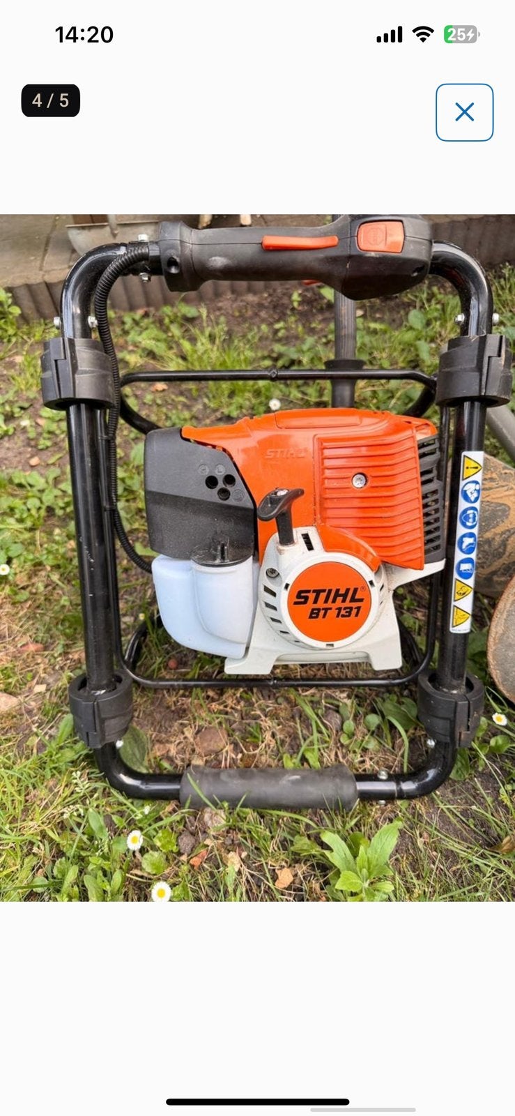 Stihl BT 131 motorgrondboor met diverse org. Boren en verlen, Ophalen of Verzenden, Zo goed als nieuw