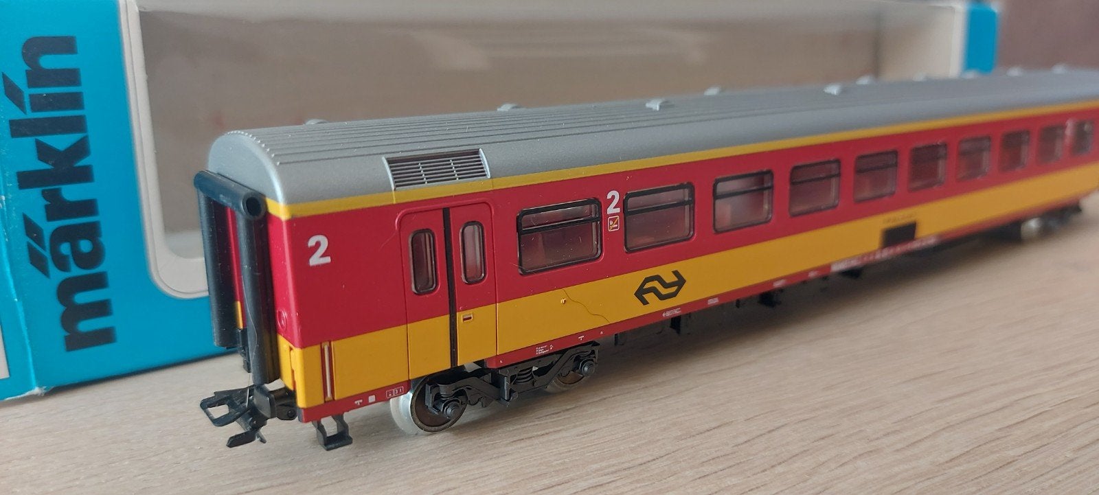 Märklin NS 2 de klas beneluxrijtuig artnr 4263 in ovp, Wisselstroom, Wagon, Ophalen of Verzenden, Märklin