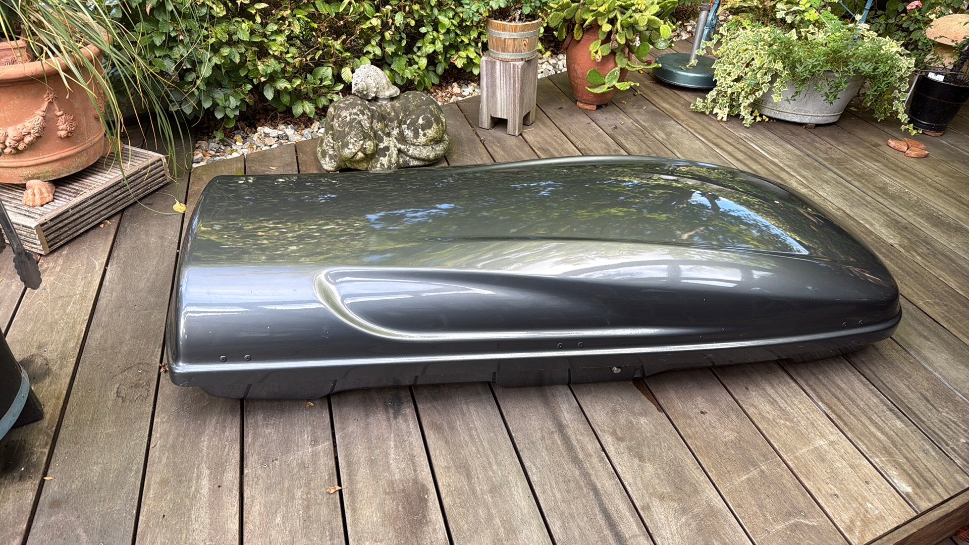 Mont Blanc 553 dakkoffer ca 190 cm lang, Auto diversen, Ophalen, Gebruikt
