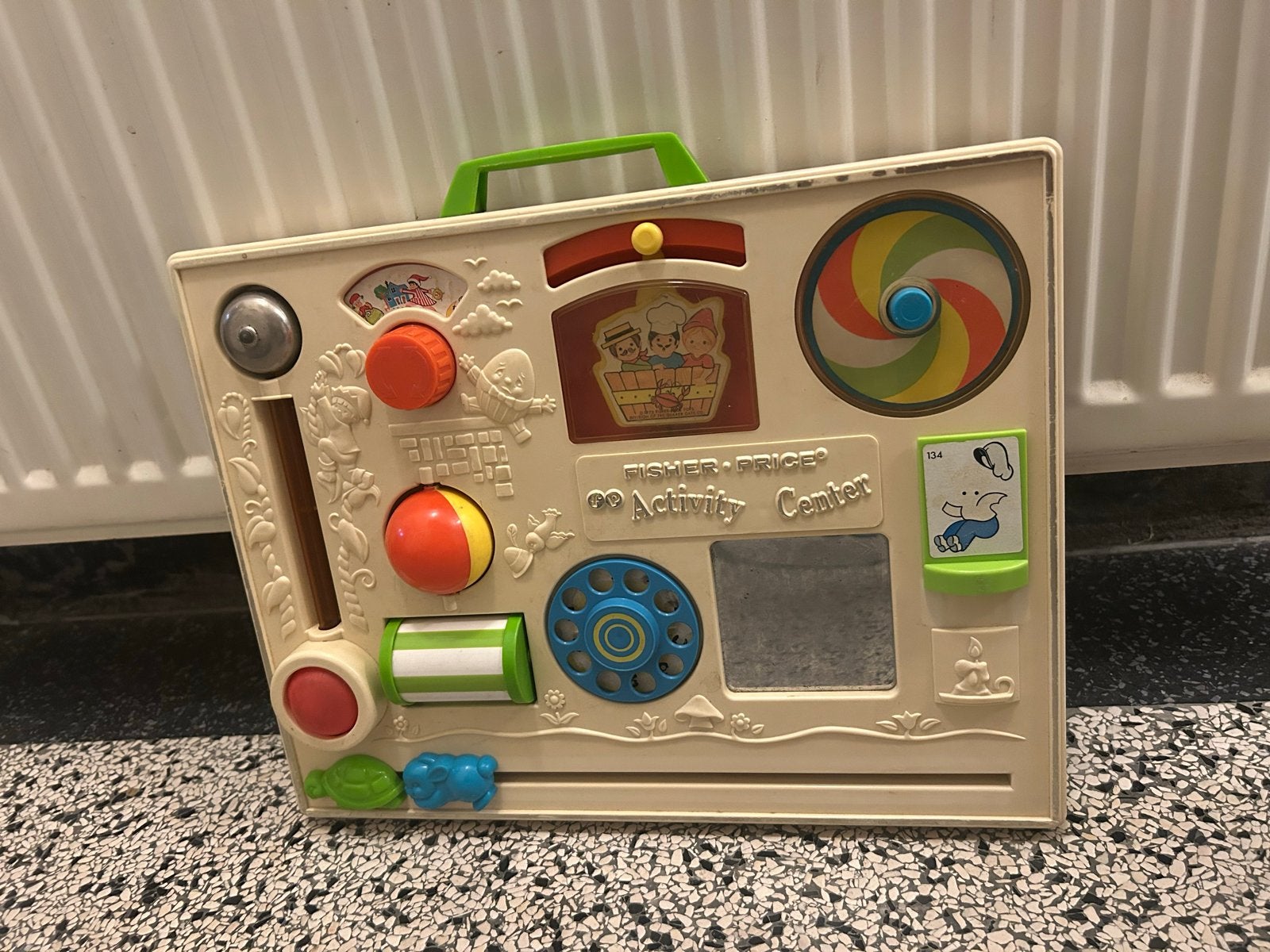 Vintage Fisher-Price Activity Center Speelbord, Kinderen en Baby's, Ophalen, Gebruikt, Speelset, Met geluid