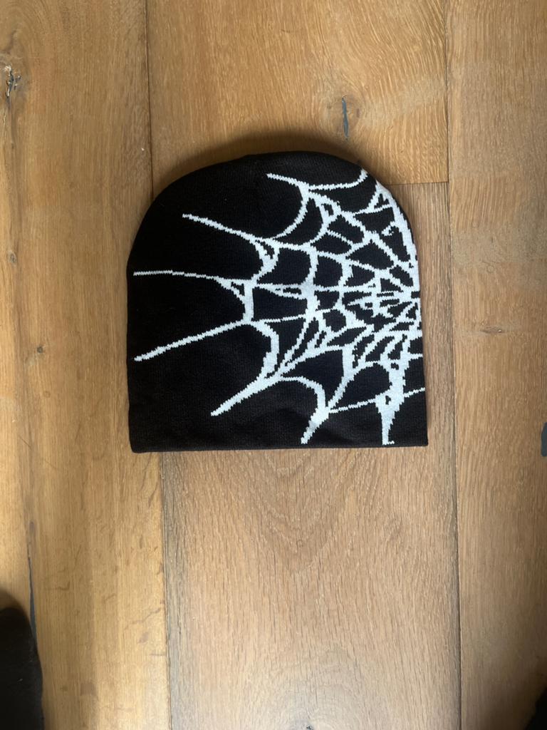 Y2k spider beanie, Kleding | Dames, Ophalen of Verzenden, Zo goed als nieuw, Sjaal