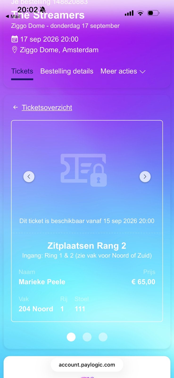 Streamers 17 september, Tickets en Kaartjes, Evenementen en Festivals, Drie personen of meer