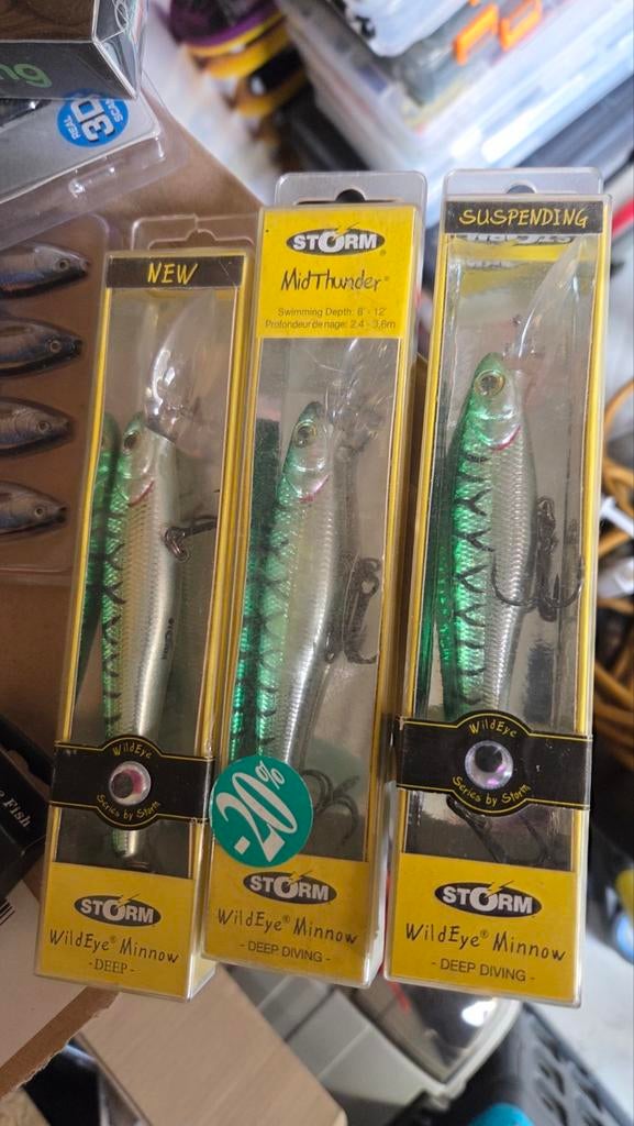 3x zeebaars pluggen Storm, Ophalen of Verzenden, Nieuw, Overige typen