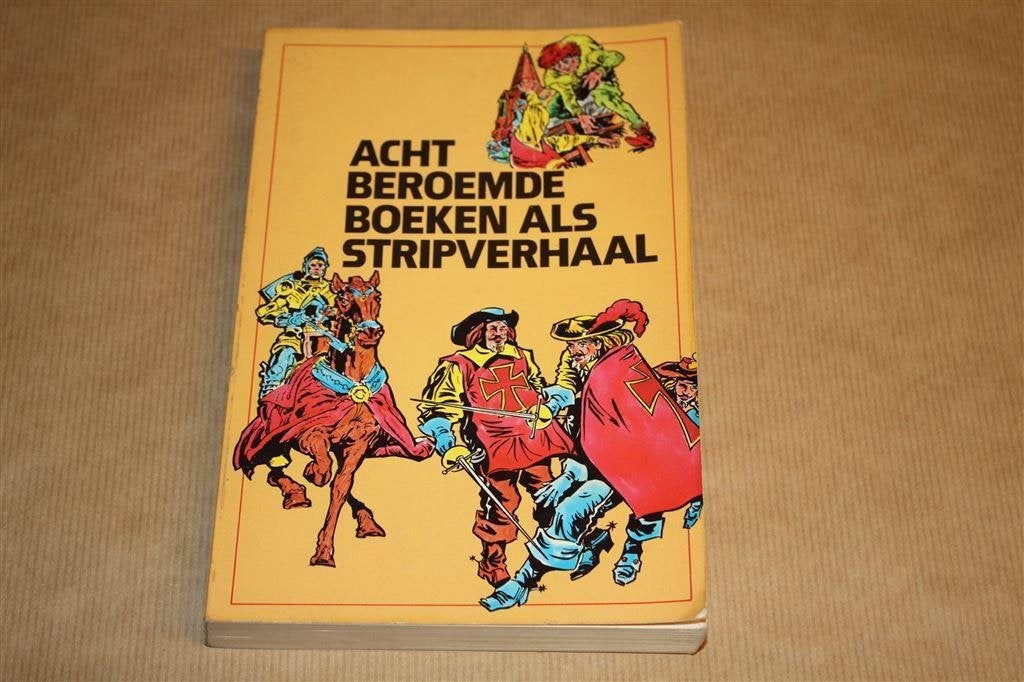 Acht beroemde boeken als stripverhaal., Boeken, Stripboeken, Eén stripboek, Ophalen of Verzenden, Gelezen
