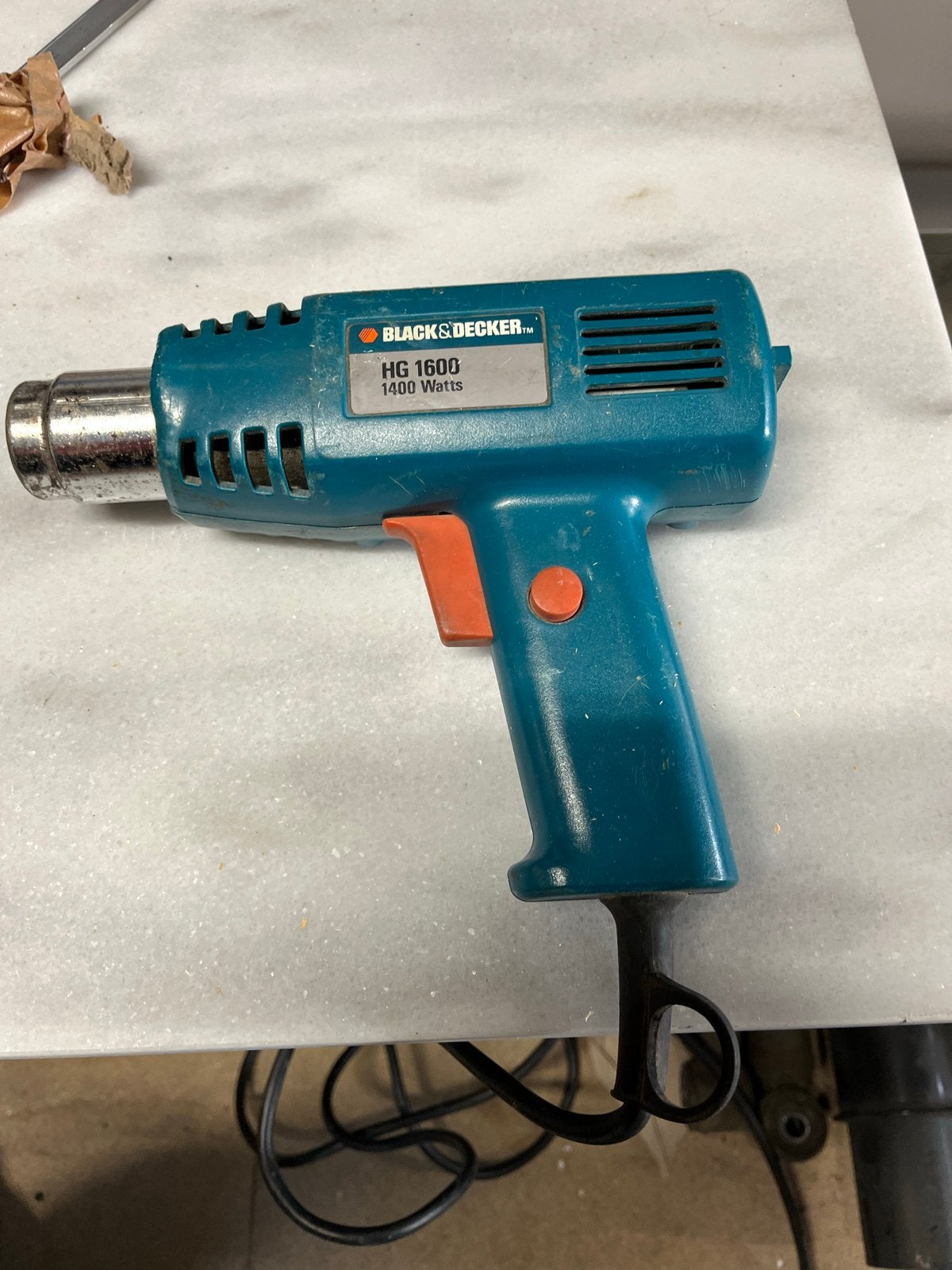 Black & Decker heteluchtpistool HG 1600 -, Ophalen of Verzenden, Zo goed als nieuw, Overige typen, Overige merken