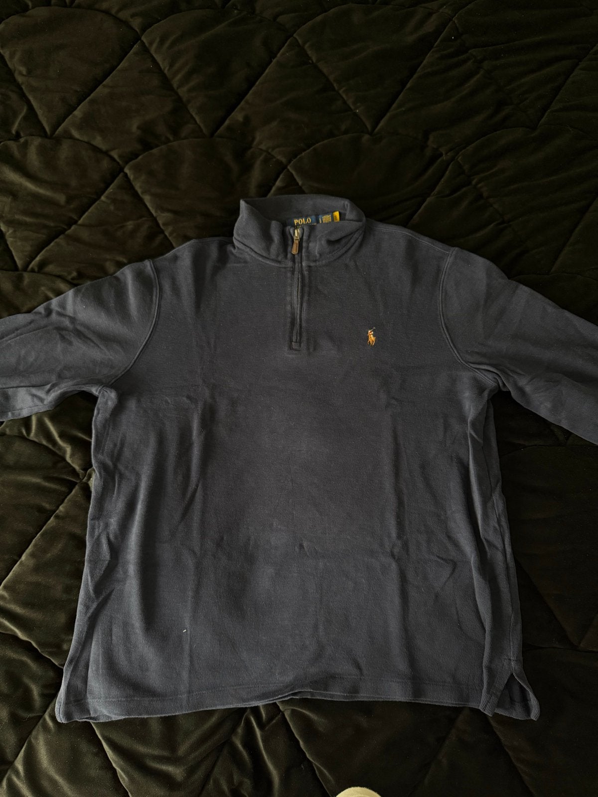 Polo Ralph Lauren Trui - Donkerblauw, Maat M, Kleding | Heren, Truien en Vesten, Ophalen of Verzenden, Zo goed als nieuw, Maat 48/50 (M)