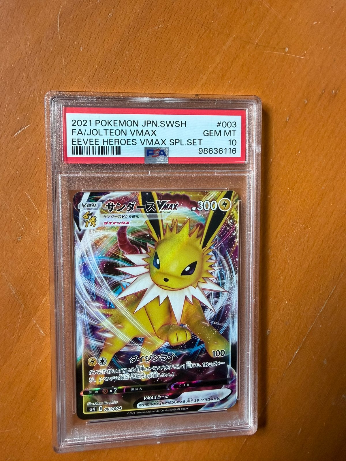 Jolteon psa 10 - Pokemonkaart, Ophalen of Verzenden, Zo goed als nieuw