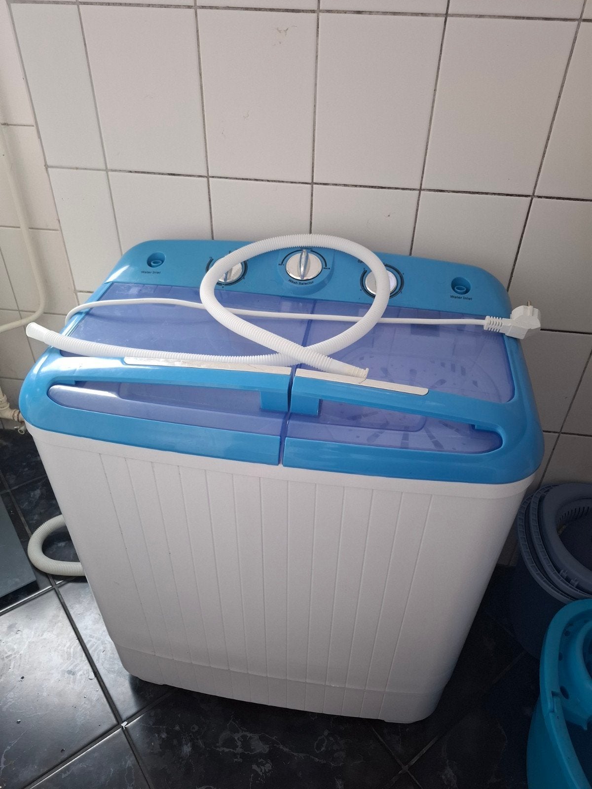 Compacte mini wasmachine met centrifuge, Witgoed en Apparatuur, Minder dan 4 kg, Ophalen, Gebruikt, Bovenlader
