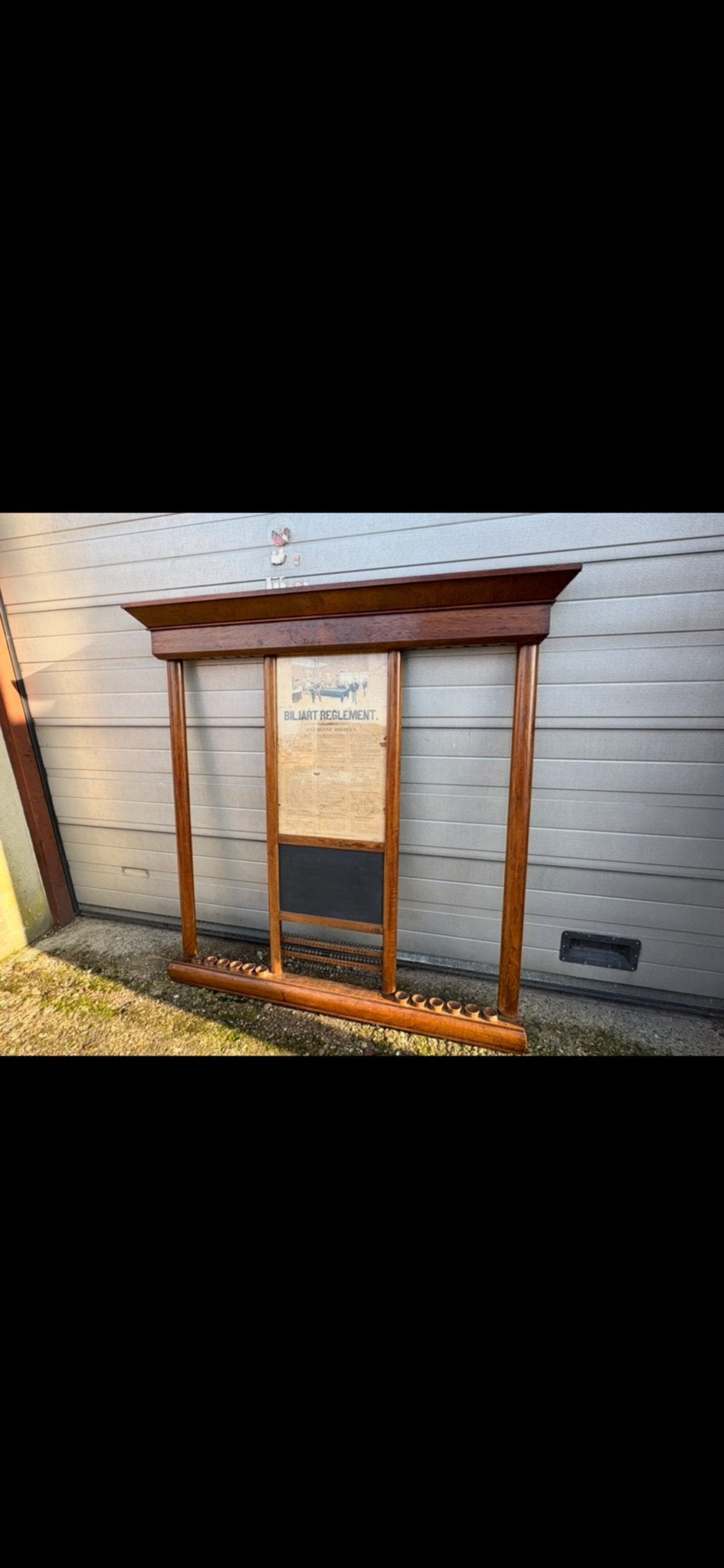 Vintage Biljart Keurek met Biljart Reglement, Ophalen, Gebruikt, Overige typen