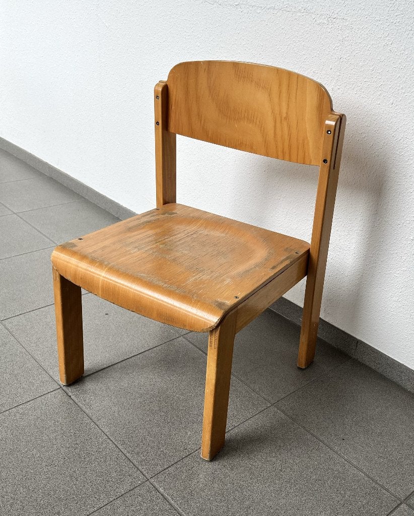 Kinderstoeltje hout klassiek retro vintage, Kinderen en Baby's, Kinderstoelen, Ophalen, Gebruikt, Overige typen