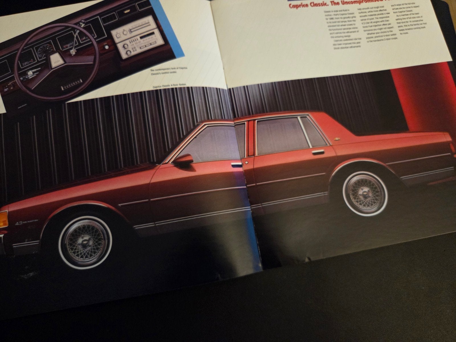 Brochure Chevrolet Caprice 1986 USA, Ophalen of Verzenden, Zo goed als nieuw, Chevrolet