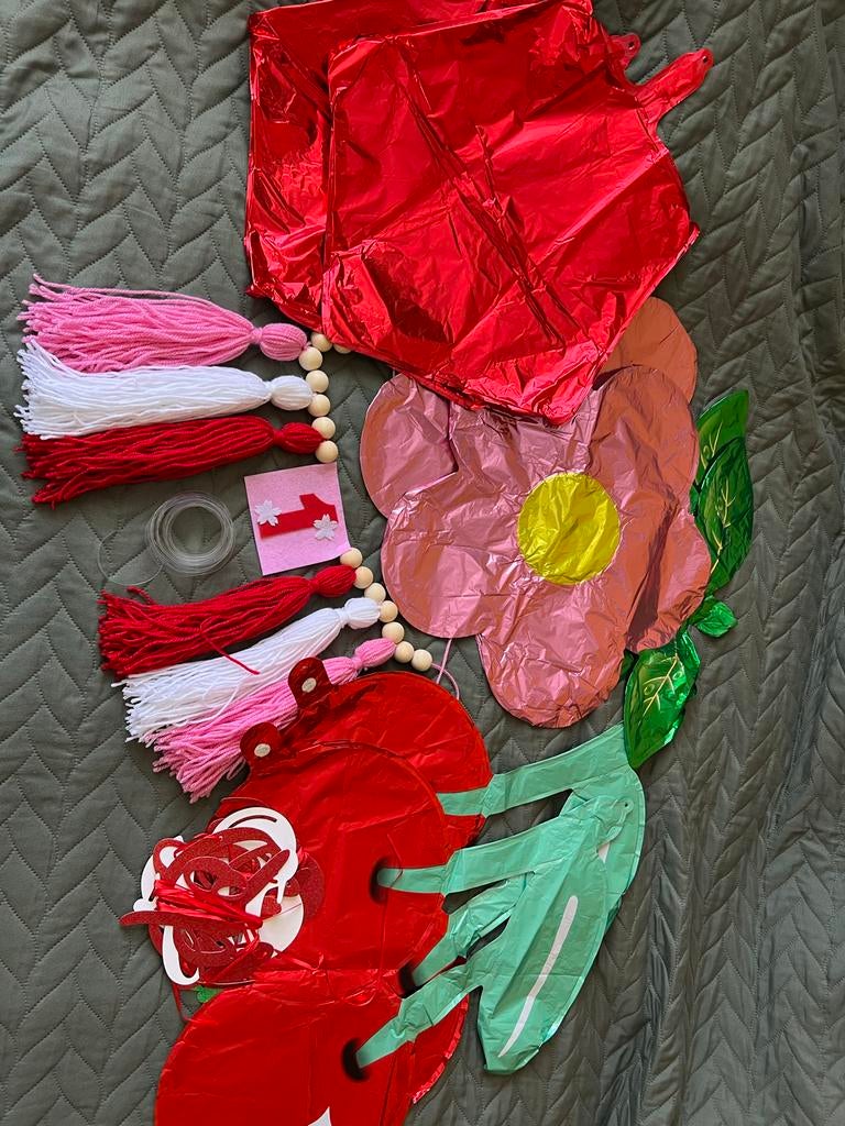 Verjaardagsdecoratie Kersenthema - 1 Jaar Oud, Ophalen of Verzenden, Gebruikt, 104 of kleiner, Meisje