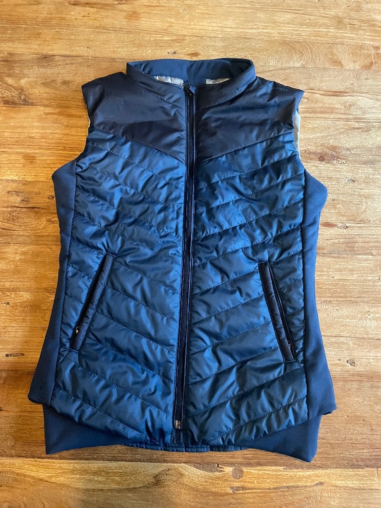 Decathlon Bodywarmer Paardrijden 12-13 jaar, Blauw, Dressuur, Ophalen of Verzenden, Zo goed als nieuw