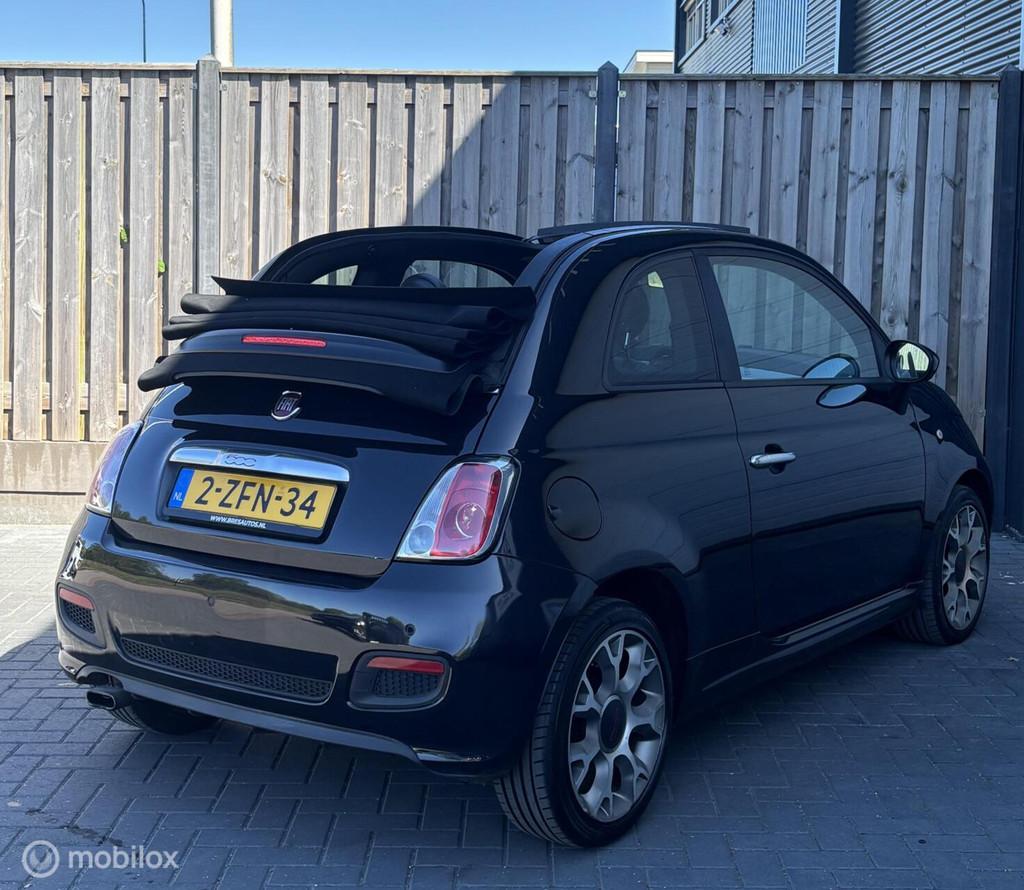 Fiat 500 0.9 TwinAir Turbo 500S/AIRCO/NAP/PDC/LMV/CABRIO/, Auto's, Fiat, Zwart, Bedrijf, Handgeschakeld, 26 km/l