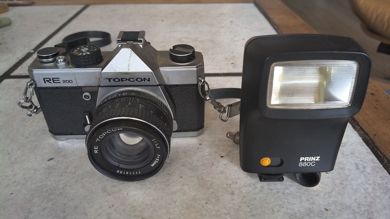 Topcon RE200 Film camera, Audio, Tv en Foto, Fotocamera's Analoog, Ophalen of Verzenden, Spiegelreflex, Overige Merken