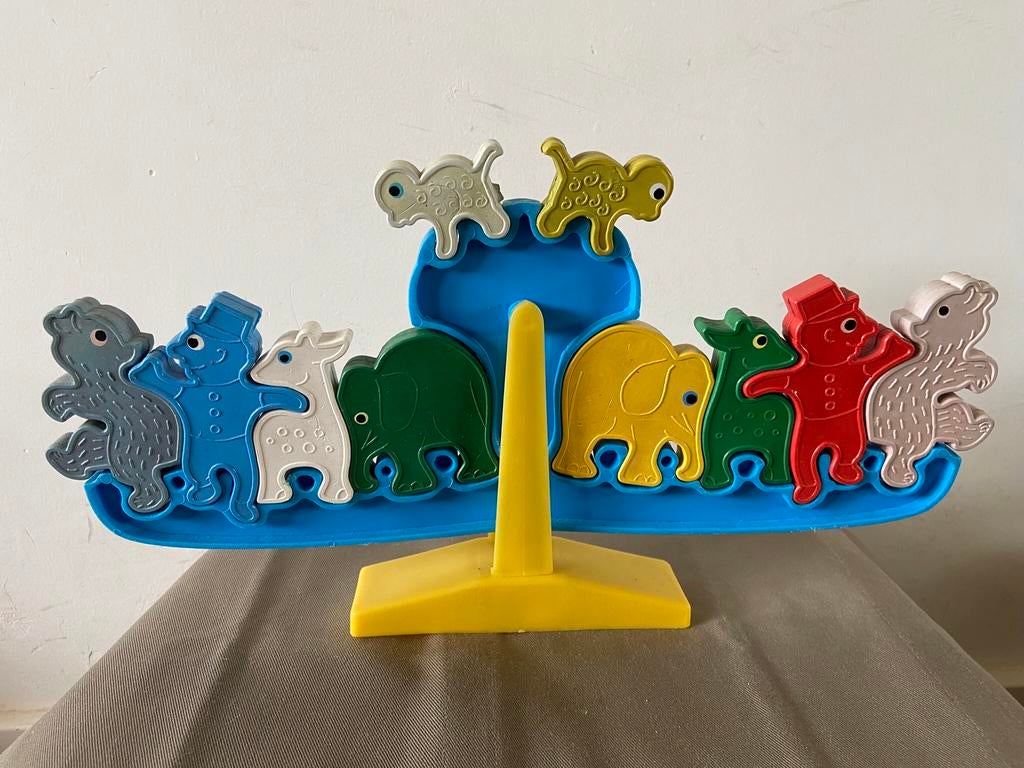 Vintage Weegschaal, puzzle, dierenpuzzle, Antiek en Kunst, Ophalen of Verzenden