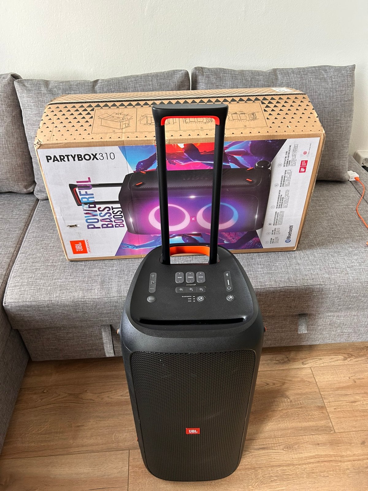 JBL partybox 310, Ophalen of Verzenden, Zo goed als nieuw, Center speaker, JBL