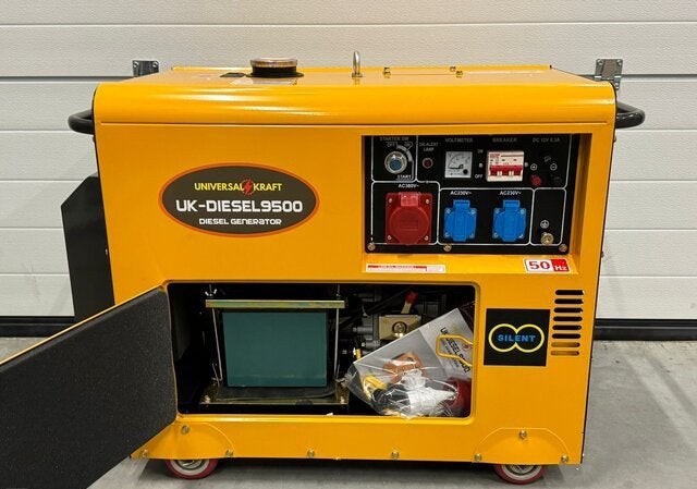 aggregaat/generator Diesel 9500w 11,9kva gratis bezorging, Dieselolie, Geluidgedempt, Nieuw, Ophalen of Verzenden