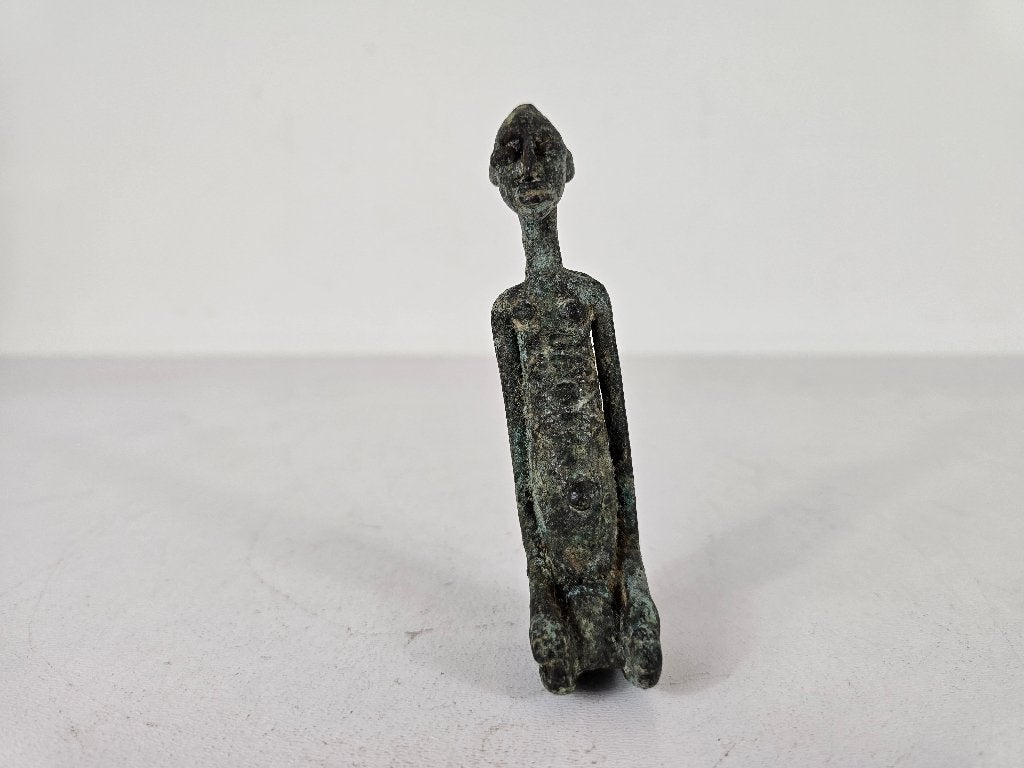 Beeld Nommo figuur, brons, Dogon, Mali, midden 20e eeuw, Ophalen of Verzenden