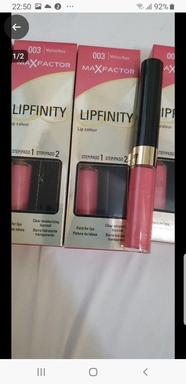 5 stuks maxfactor lipfinity zonder topcoat nr 03, Verzenden, Nieuw, Lippen