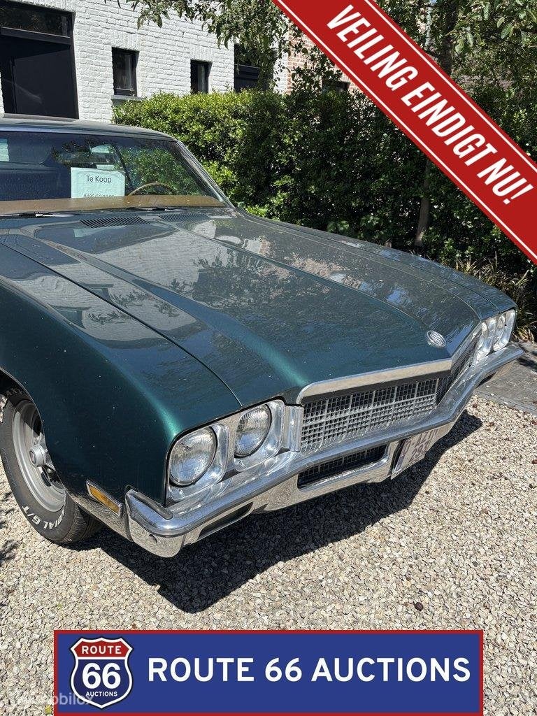 Buick Skylark | 1972 | Route 66 Auctions, Auto's, Oldtimers, Overige carrosserieën, Zwart, Bedrijf, Handgeschakeld