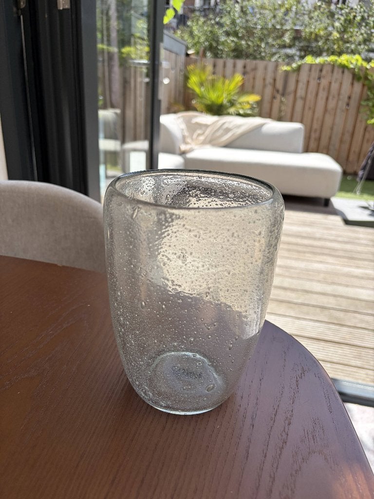 Glazen vaas ZARA HOME (ook te gebruiken als windlicht), Transparant, Ophalen of Verzenden, 17 cm, Glas