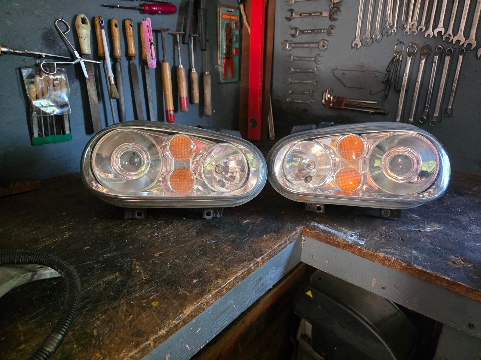Golf 4 R32 Koplampen Origineel met Modules, Auto-onderdelen, Verlichting, Volkswagen, Gebruikt, Ophalen of Verzenden