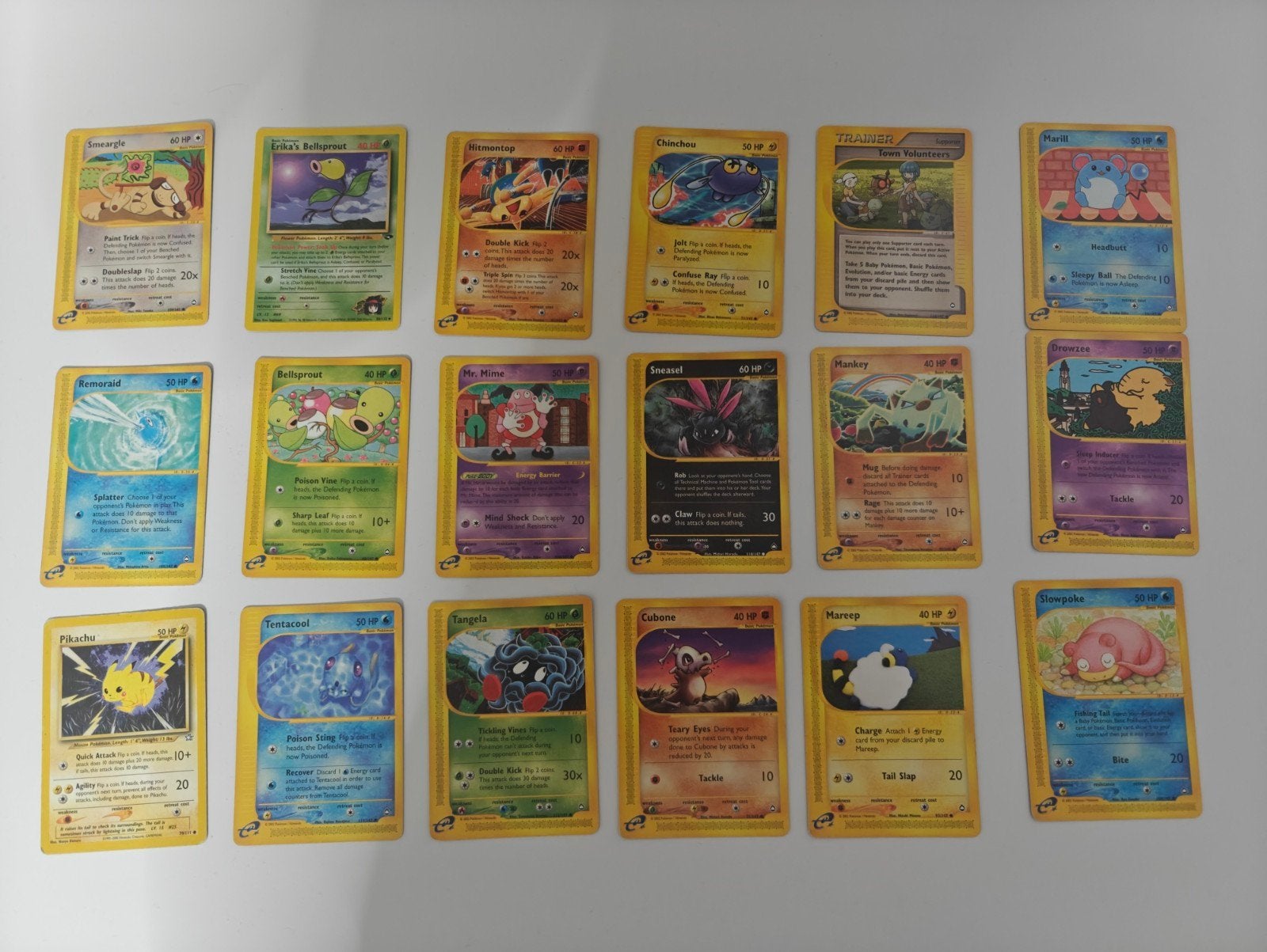 Diverse Pokémon kaarten - Vintage collectie, Ophalen of Verzenden, Gebruikt, Meerdere kaarten