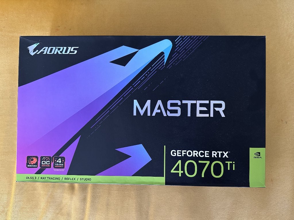 GeForce RTX 4070 Ti AORUS MASTER 12G, Gebruikt, GDDR6, PCI-Express 4, Ophalen of Verzenden
