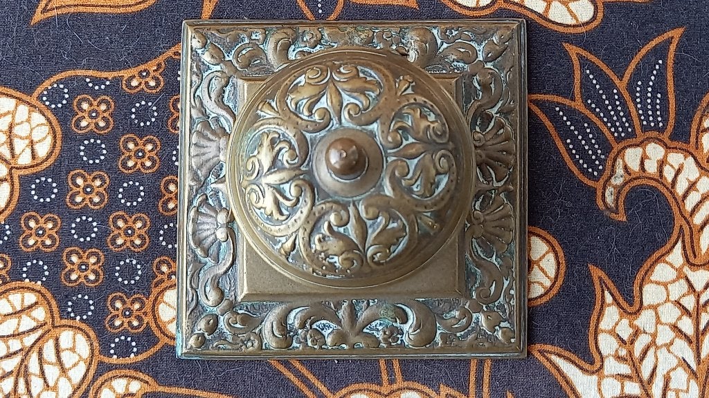 Mooie antieke koperen inktpot uit Engeland uit 1880., Antiek en Kunst, Ophalen of Verzenden, Koper