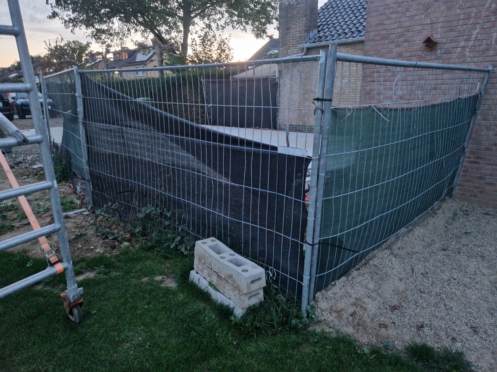 bouwhekken, Ophalen, Gebruikt, IJzer