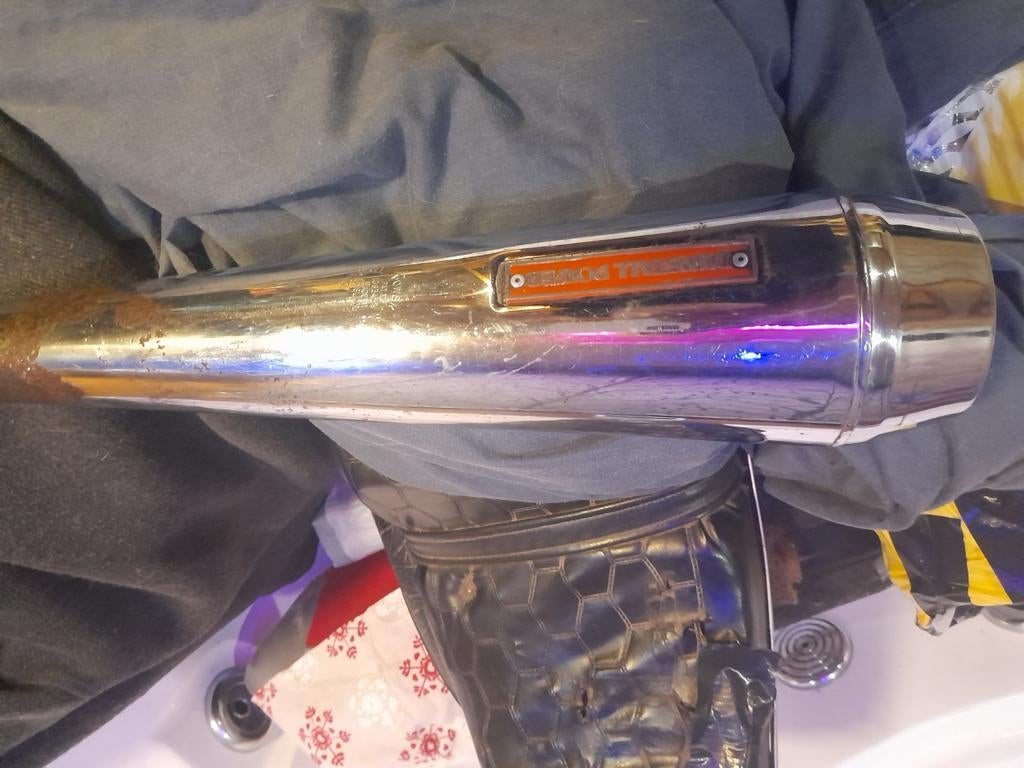 originele triump dunstall power einddemper. barnfind, Ophalen of Verzenden