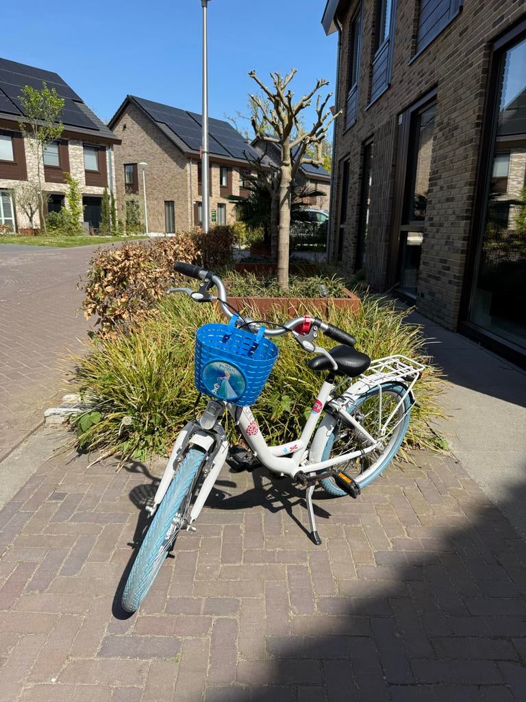 Bike Fun Pure meisjesfiets 20 inch incl Frozen, Fietsen en Brommers, Fietsen | Meisjes, Ophalen, Terugtraprem, Gebruikt, Handrem