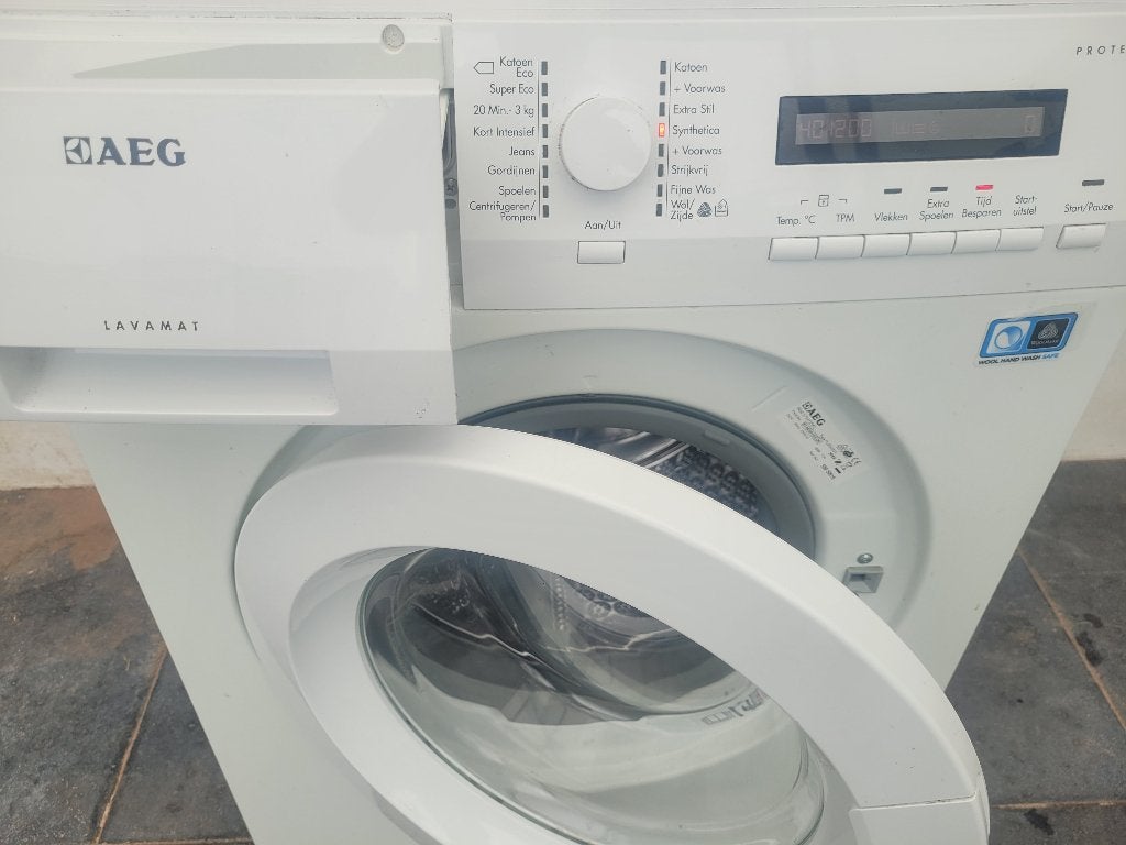 Hele Nette AEG PROTEX Wasmachine 1400 toeren 7kilo, Witgoed en Apparatuur, Ophalen, Gebruikt, Minder dan 85 cm, Voorlader