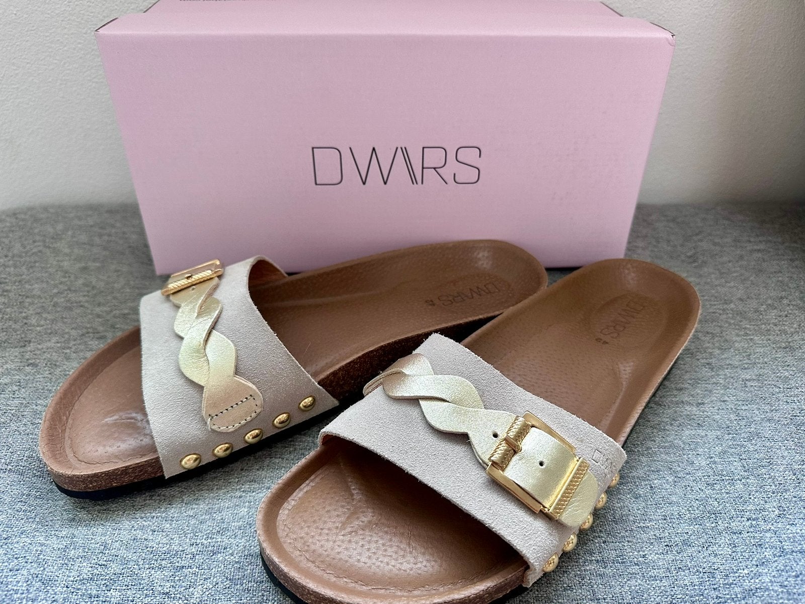 Sandalen DWRS - Java Sand Champagne - maat 42, Ophalen of Verzenden, Zo goed als nieuw, Beige, Sneakers of Gympen