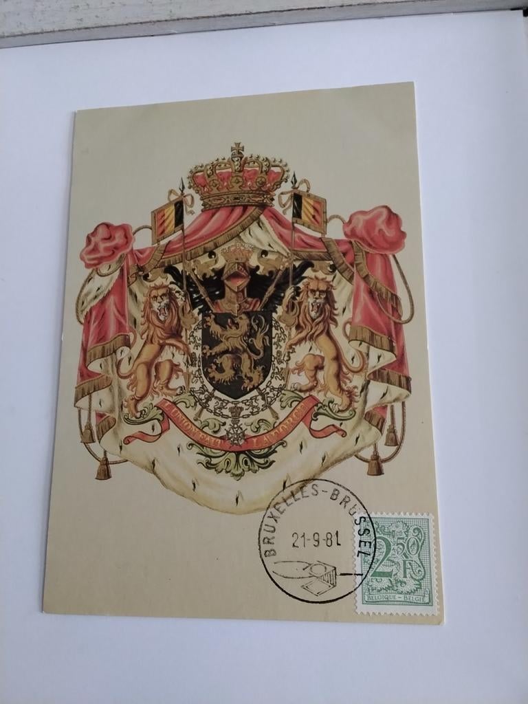 WAPENSCHILD VAN DE REGERENDE KONING DER BELGEN, Ophalen of Verzenden