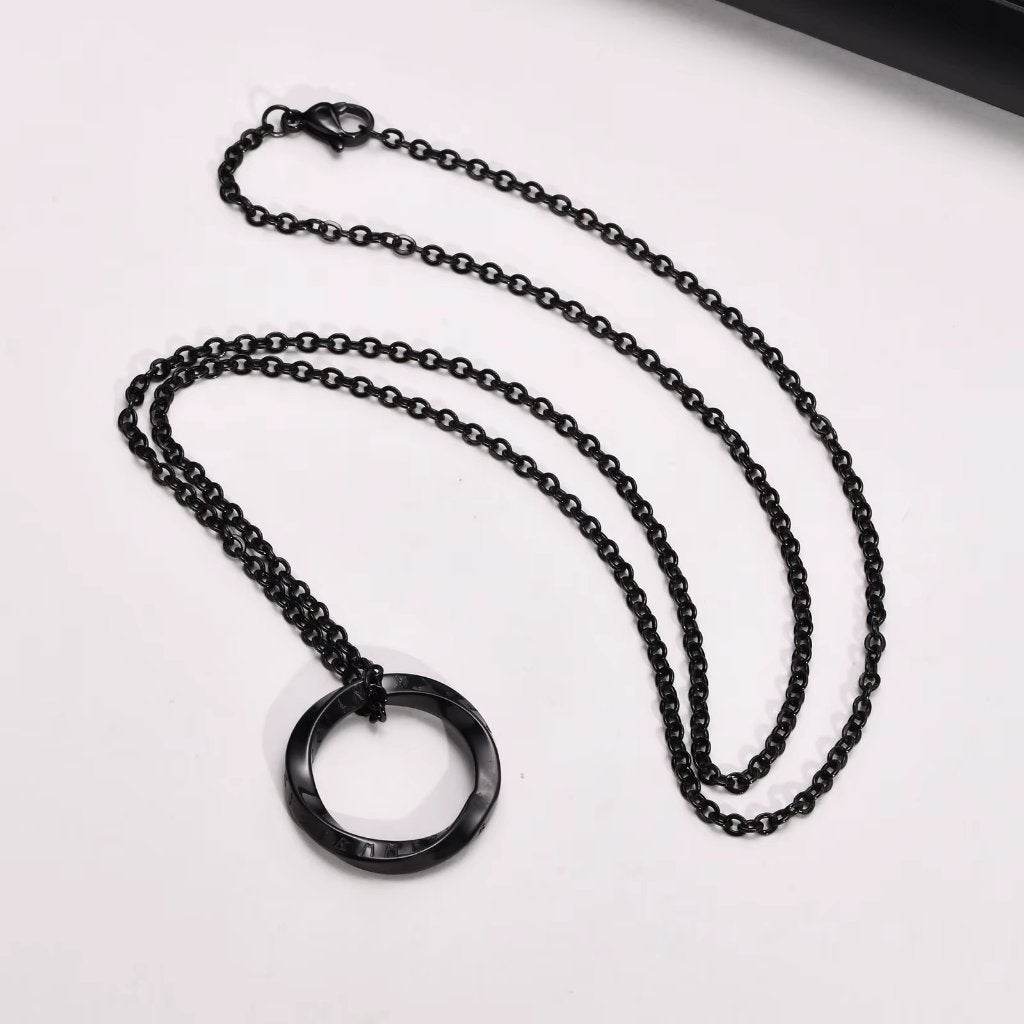 Zwarte Viking Mobius Ketting, Verzenden, Zwart, Nieuw, Overige materialen