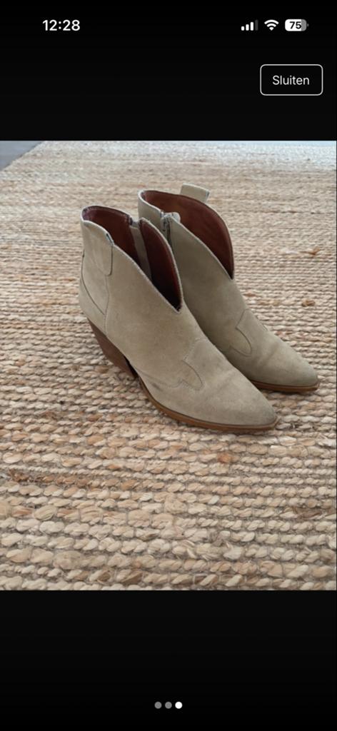 Red Rag laarsjes maat 38, Ophalen of Verzenden, Gedragen, Beige, Lage of Enkellaarzen